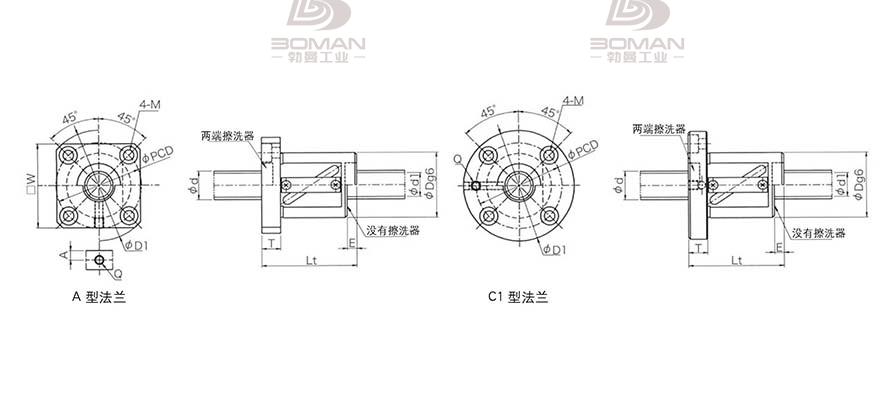 KURODA GR2505BS-AALR 滚珠丝杆 黑田