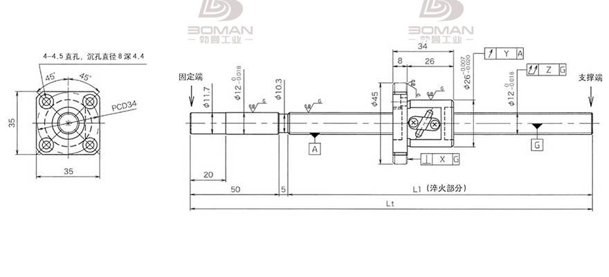 KURODA GG122FDS-AAPR-0300A 黑田精工丝杆价格表