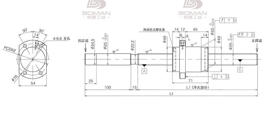 KURODA HG2550QS-HEFR-1050A 黑田精工滚珠丝杆厂家电话