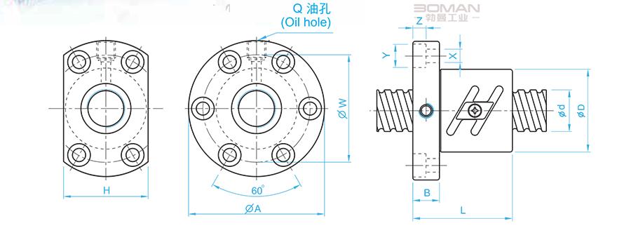 TBI SFT03210-5 tbi滚珠丝杆苏州代理