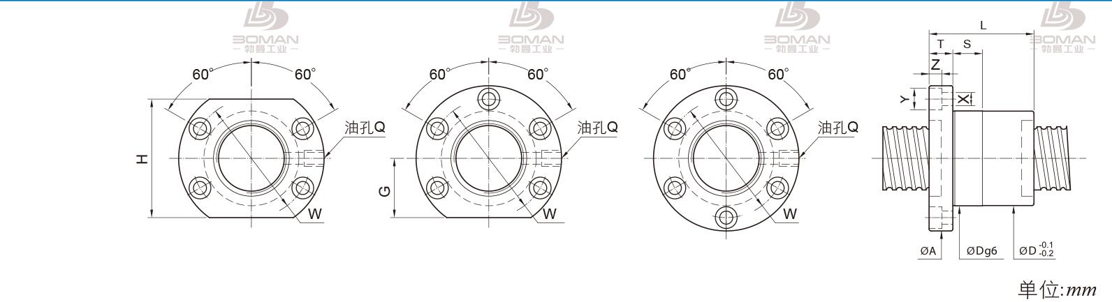 PMI FSIC6320-4 pmi滚动丝杆