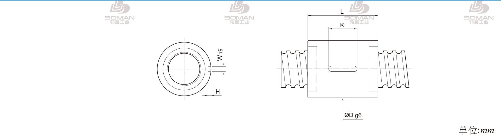 PMI RSIC6308-4 pmi丝杆定制