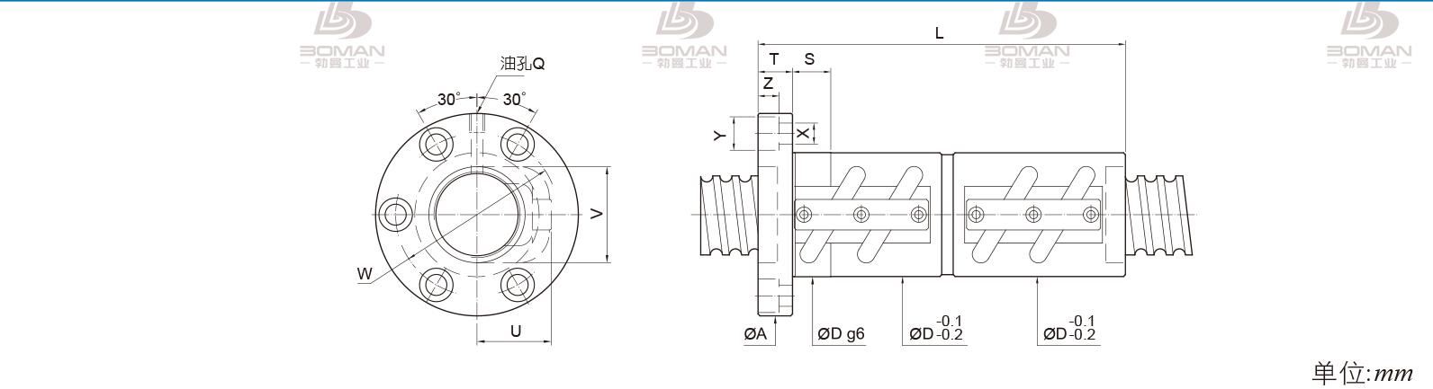 PMI FDVC-3210-3.5 pmi梯形丝杆
