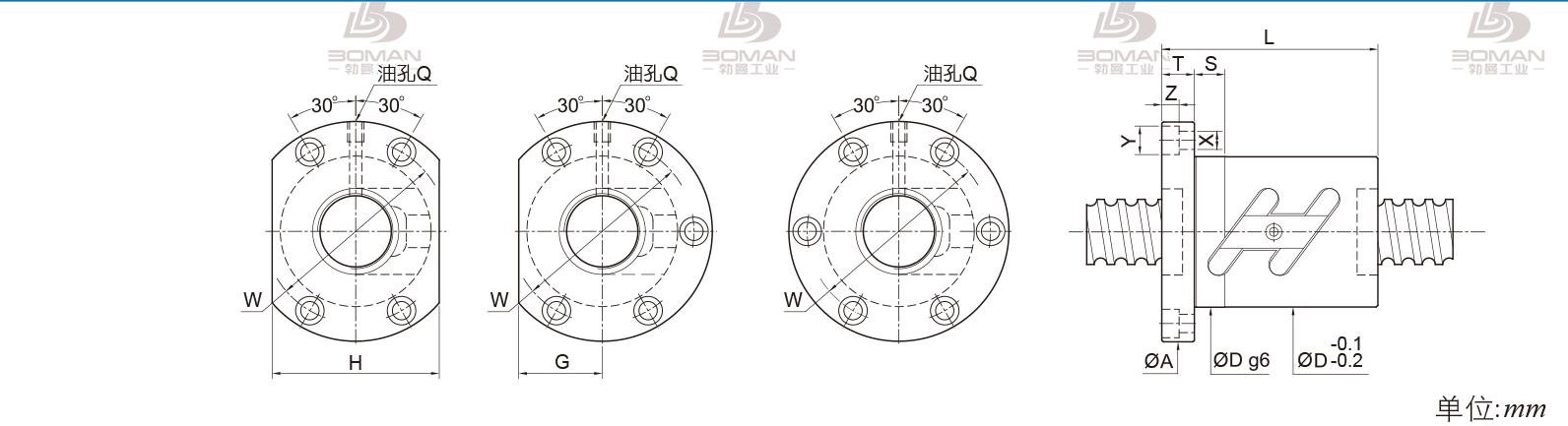 PMI FSWC2504-5 pmi丝杆供应商