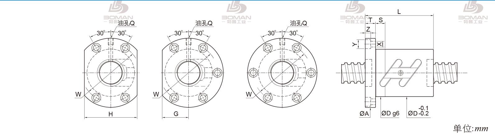 PMI FSWC4010-3 PMI丝杆导轨超薄型号