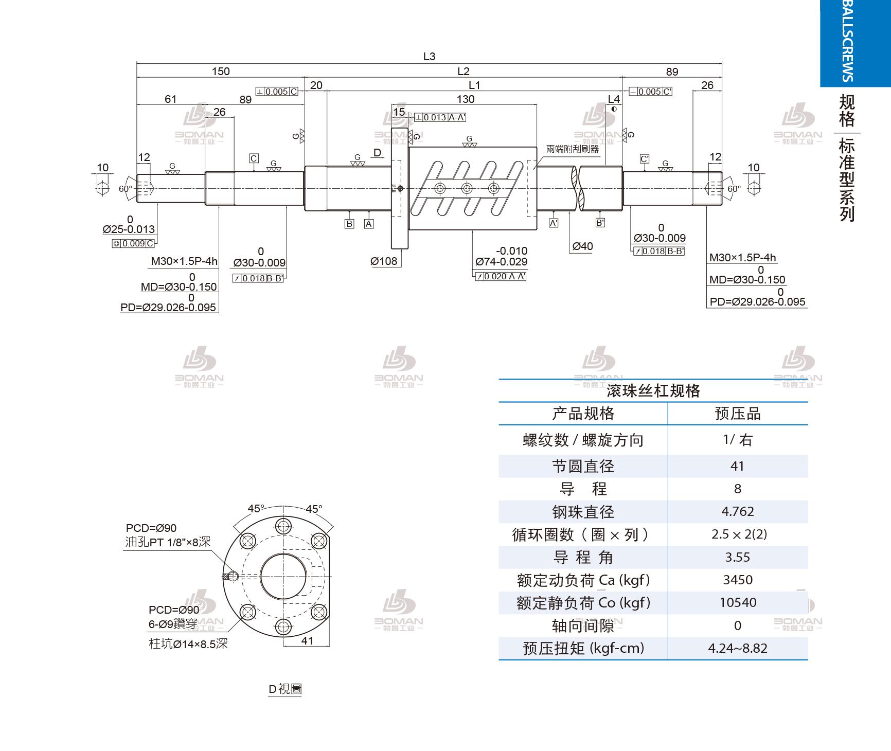 PMI 1R40-08B2-1FOWC-380-639-0.018 hiwin滚珠丝杠和pmi
