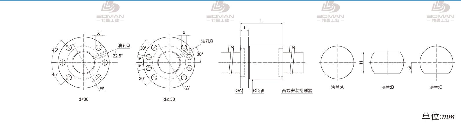 PMI FSDN3210C-5.0P pmi台湾滚珠丝杠