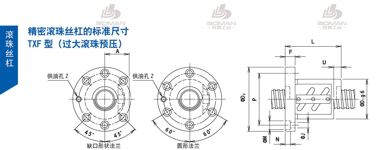 TSUBAKI 25TXFB10 tsubaki数控滚珠丝杆规格