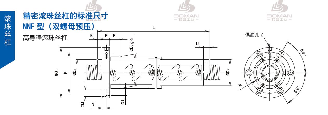 TSUBAKI 100NNFL16 tsubaki滚珠丝杆