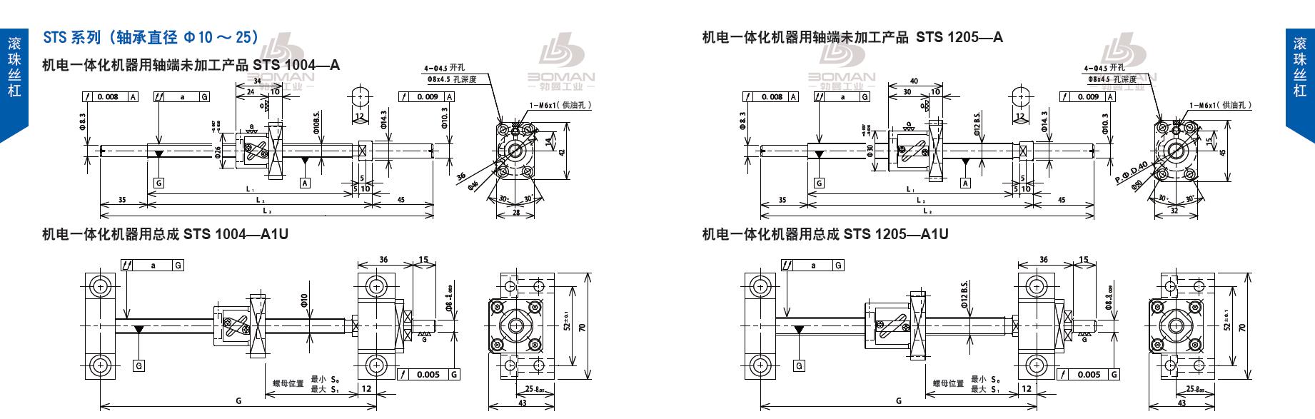 TSUBAKI STS1004-330C3-A1U tsubaki丝杠是什么牌子