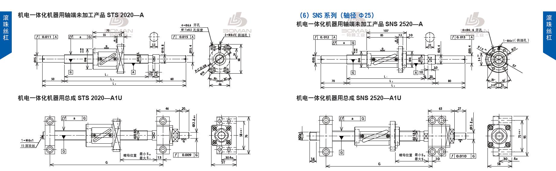TSUBAKI STS2020-920C5-A1U tsubaki丝杠是什么牌子