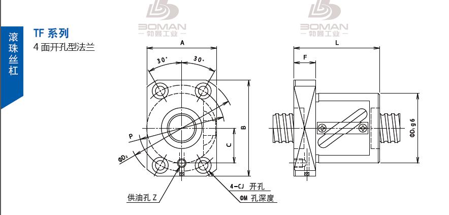 TSUBAKI 28TFC10 日本丝杠tsubaki