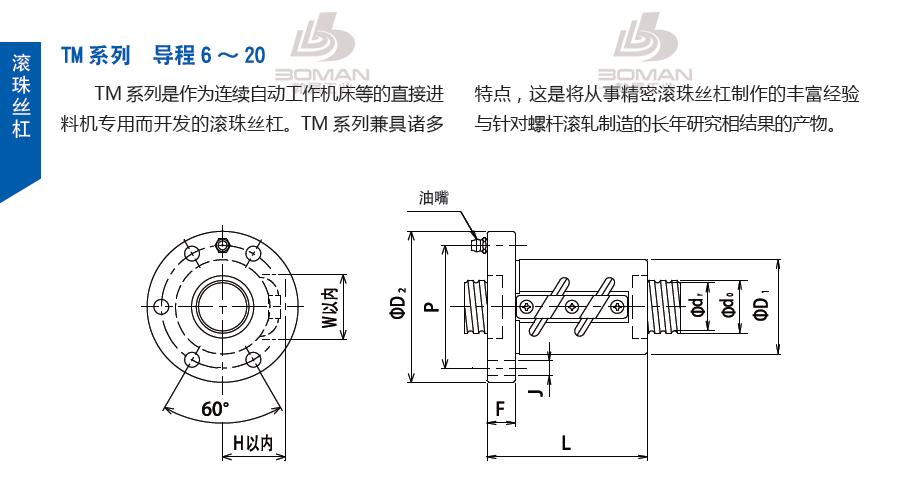 TSUBAKI 80PFL20 tsubaki丝杆是哪里产的